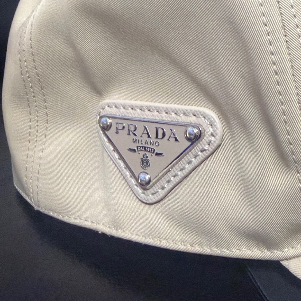 NEW PRADA RE-NYLON BASEBALL CAP HAT UNISEX LOGO ADJUSTABLE - Picture 5 of 5